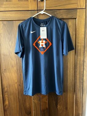 Youth XL Nike Houston Astros Navy Logo Performance Tee